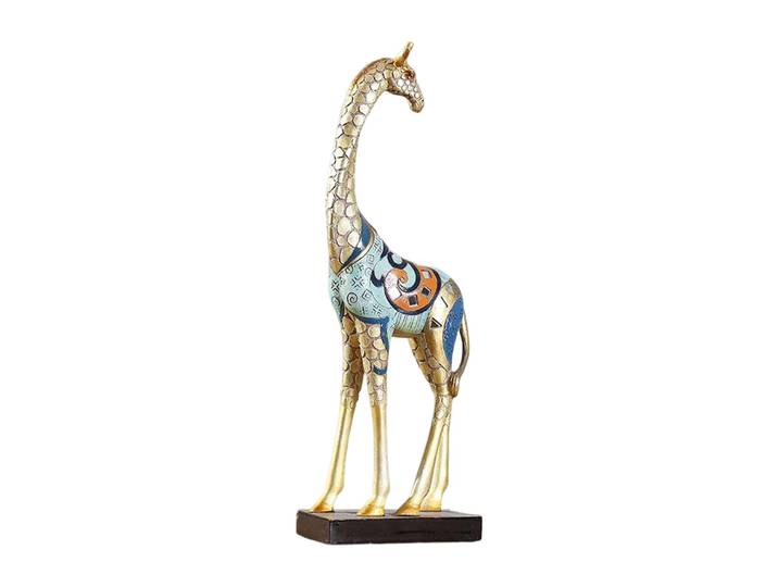 Sculpture de girafe, ornement décoratif, décoration de bureau, accessoire artisanal, statue de cerf pour chambre à coucher, étagères de bureau, décoration de cadeau