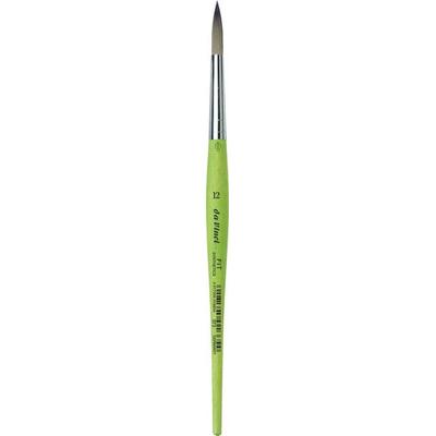 da Vinci Pinsel Fit für Schule und Hobby, elastische Synthetik, grün, rund, Serie 373 Gr. 12