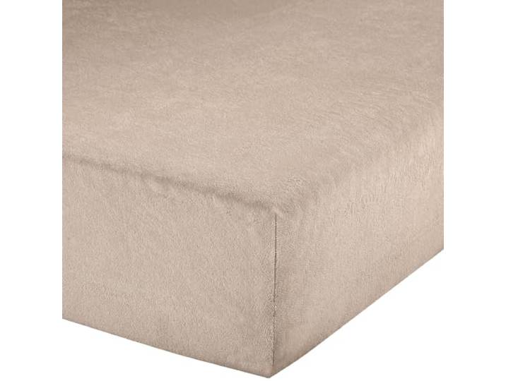Erwin Müller Spannbettlaken, Spannbetttuch Erding Frottee-Stretch beige Größe 90x190 cm - 100x200 cm - hautsympathisch, kuschelig, bügelfrei, Rundumgummi