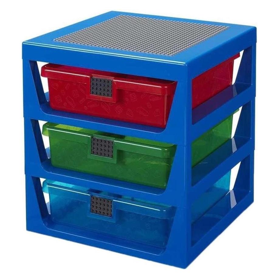 LEGO 3-Drawer Storage Rack niebieski (40950002)