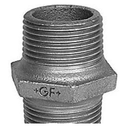 Georg Fischer GF 11/2 schwarzer Nippel (Doppelnippel) (770280108)