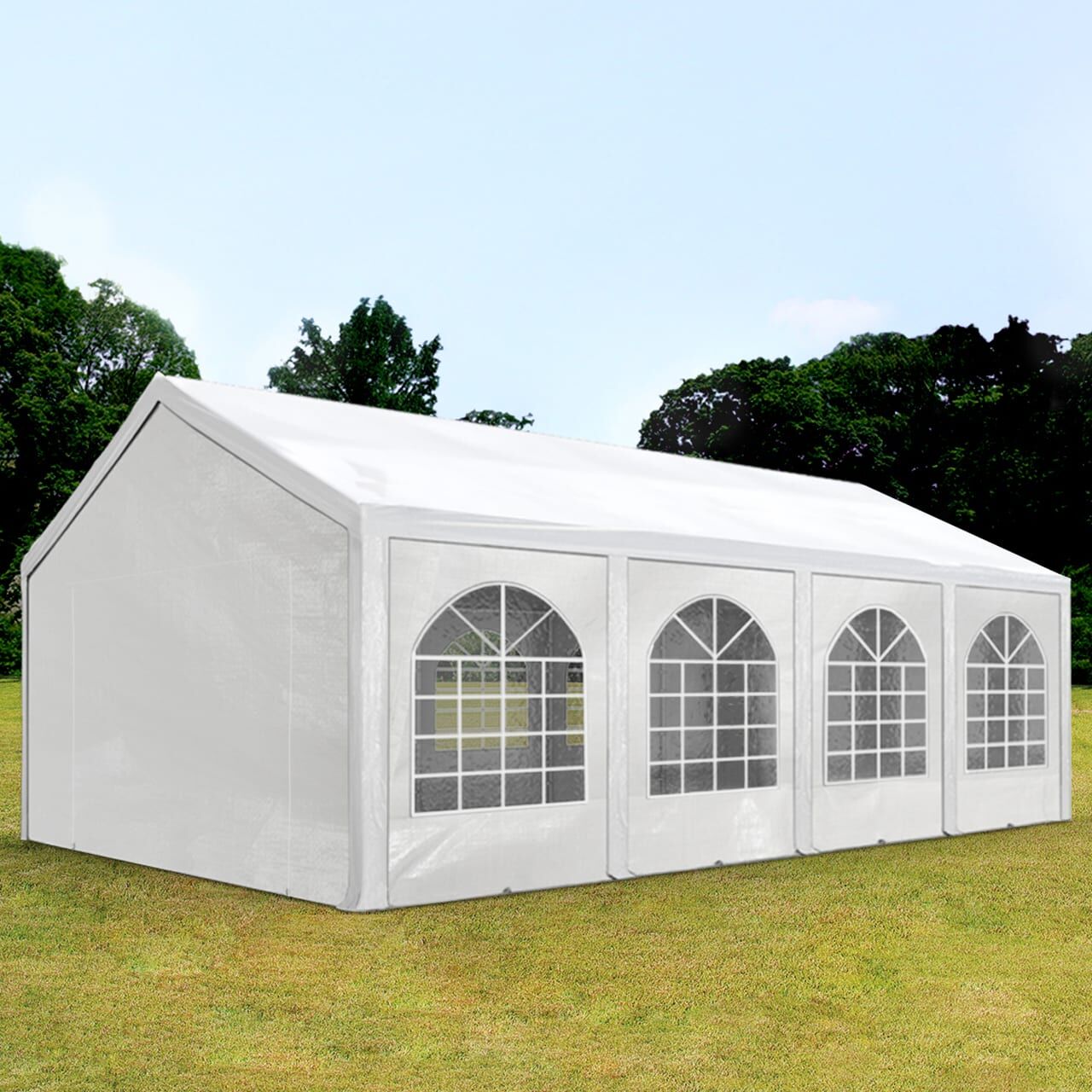 TOOLPORT 4x8m Marquee / Party tent, PE 450, white - (91111)