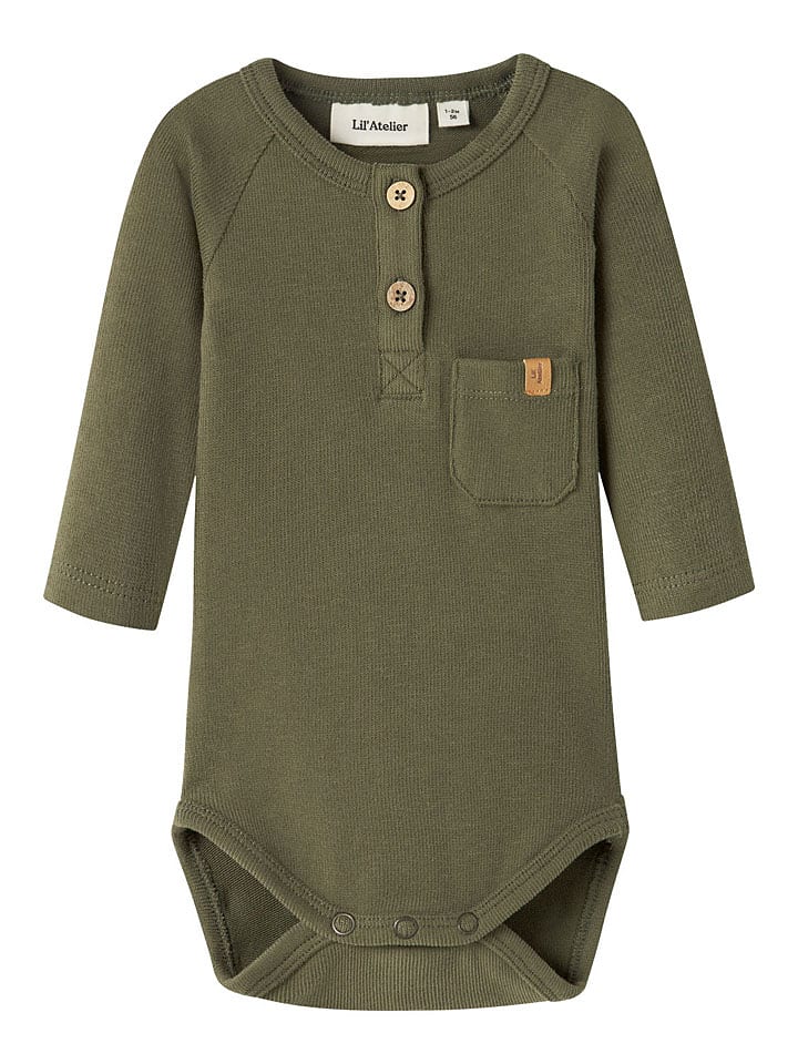 Lil Atelier Body "Luno" in Khaki - 62