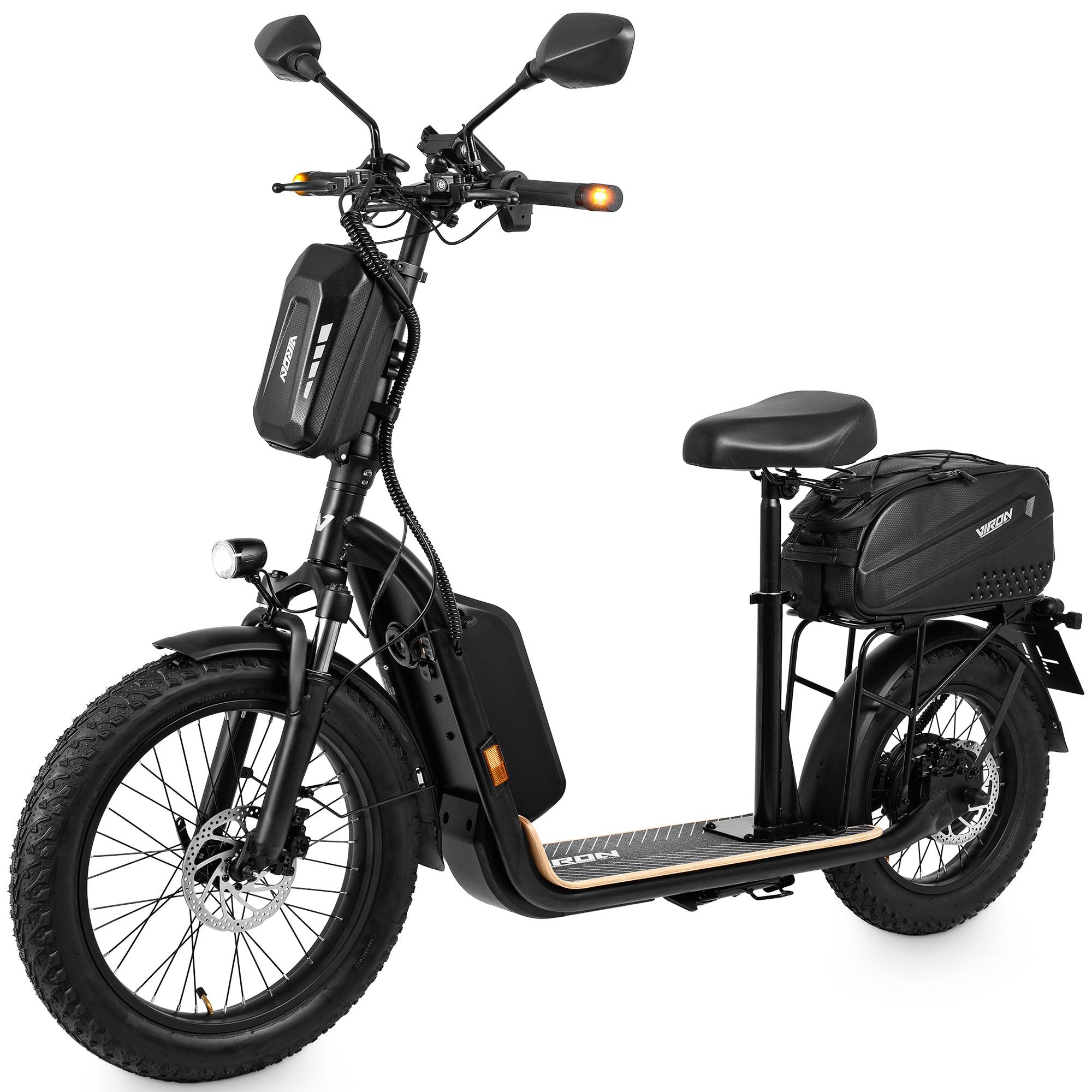 E-Scooter mit Straßenzulassung - XI-1500-EEC 45km/h - MidRange 15,6Ah, Elektro Scooter mit ABE, Zulassung, Elektroroller, Roller EScooter - schwarz