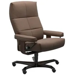 Stressless Bürostuhl David Office Leder Braun Batick Mole M (Medium)
