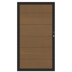 SYSTEM Platinum XL Tor teak-braun 98 x 180 cm