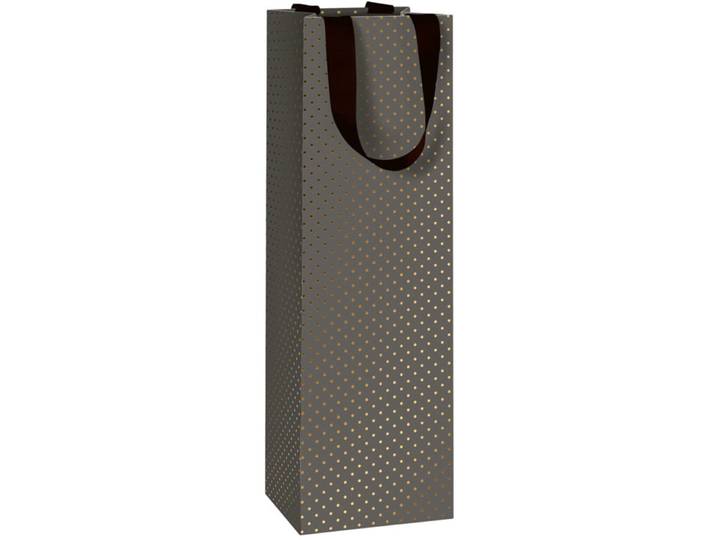 Flaschentasche Office schwarz T 10.5 H 36 cm - Material: Papier - Flaschentasche