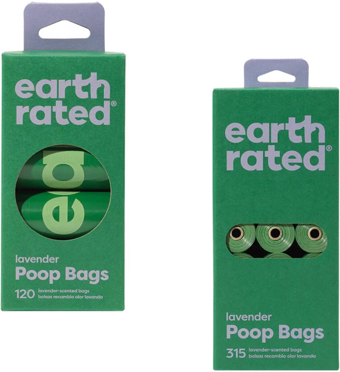 Earth Rated Sacchetti Igienici per Cani Extra Resistenti Profumati alla Lavanda