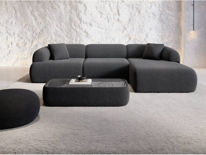 Stoff Ecksofa Monteluna L-Form