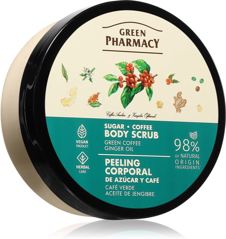 Green Pharmacy Green coffee & Ginger Oil Body Scrub Sugar Body Scrub 200 ml
