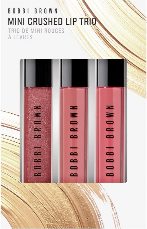 Bobbi Brown Holiday Mini Crushed Lip Trio coffret cadeau lèvres teinte New Romantic / Love Letter / Kir Sugar