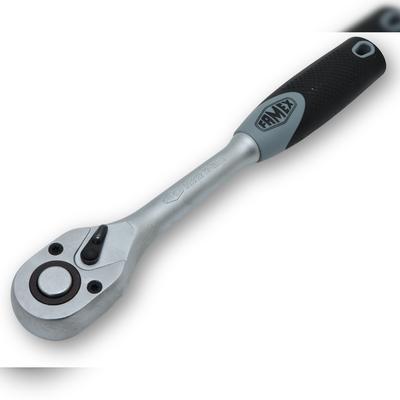 FAMEX Werkzeuge FAMEX 10642 Feinzahn-Knarre 12,5mm (1/2 Zoll) -Antrieb, 72 Zähne