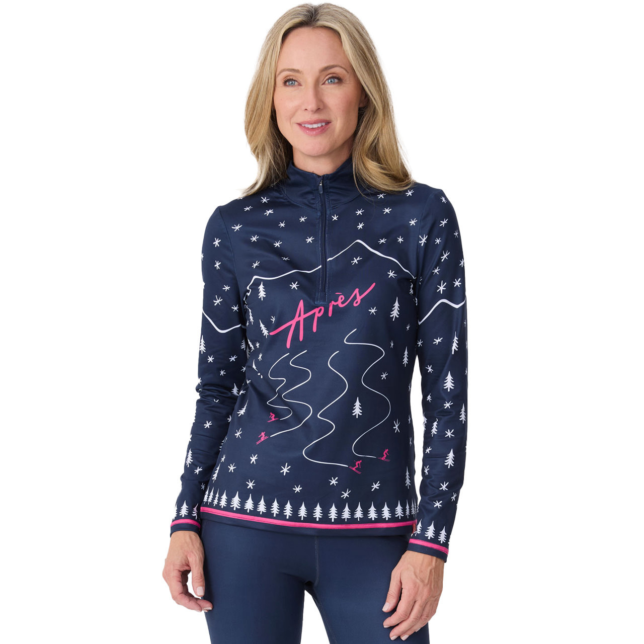 Krimson Klover Damen Skishirt WINTER APRES navy - M