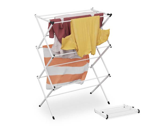 Relaxdays Turm-Wäscheständer klappbar