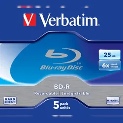 Verbatim 43715 Verbatim Blu-ray BD-R 25GB 5er