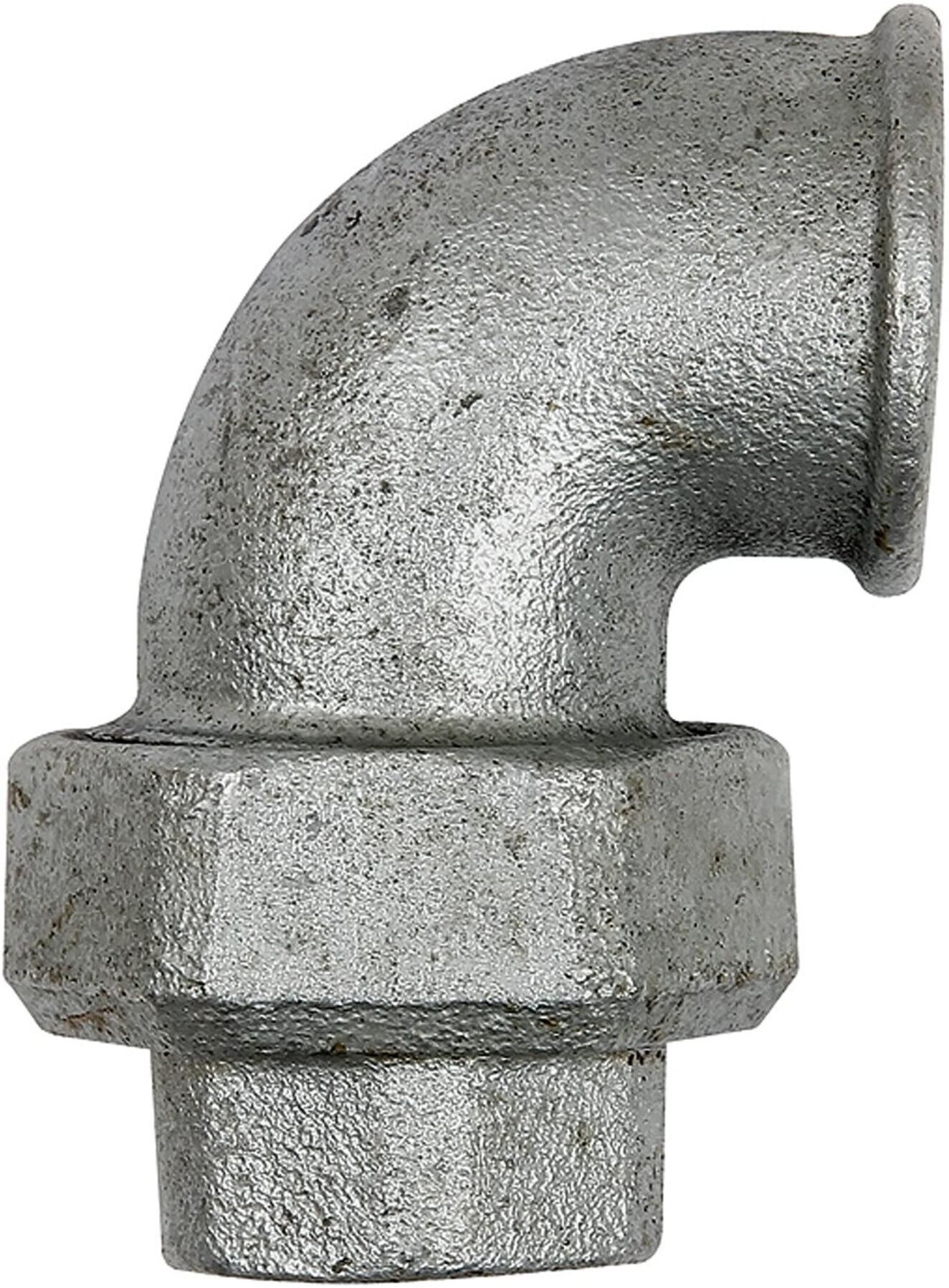 Riegler Verschraubung Bogen 95,IG/IG, Rp 1/2, schwarzer Temperguss (TFV 95-12)