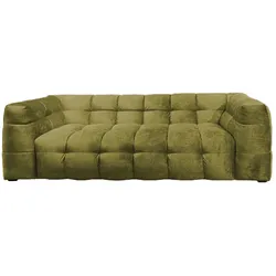 KAWOLA Sofa ROSARIO 2-Sitzer Velvet moosgrün