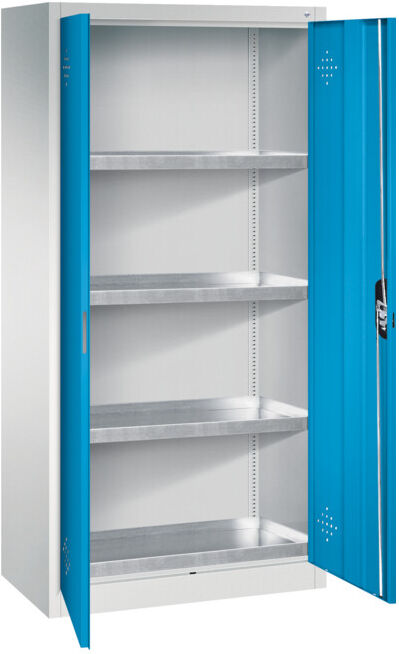 C+P Armoire environnementale Acurado, 1950x930x500mm, 7035/5012 ; C + P Möbelsysteme (8921-315 S10437)