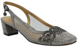 Women's Faleece Slings by J. Renee in Pewter Glitter (Size 9 M)