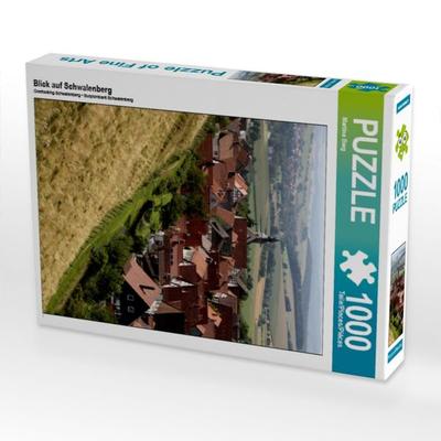 CALVENDO Puzzle Blick auf Schwalenberg | 1000 Teile Lege-Größe 64x48cm Foto-Puzzle für glückliche Stunden