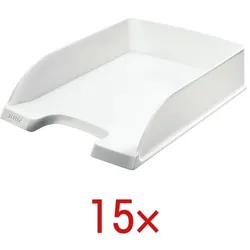 Leitz 15x Briefablage »5227 Plus« weiß, 25.5x7x35.7 cm