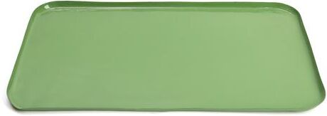 Nature & Decouvertes Bandeja Retangular em Metal Esmaltado Verde 49 x26cm - Nature & Découvertes