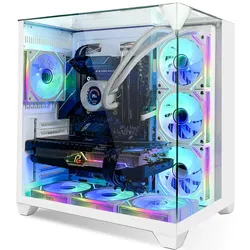 Systemtreff Gaming PC G254877 (2000 GB, 32 GB), PC, Weiss