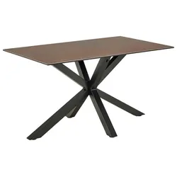 Actona Esstisch Heaven 135 x 80 cm Keramik Rostbraun