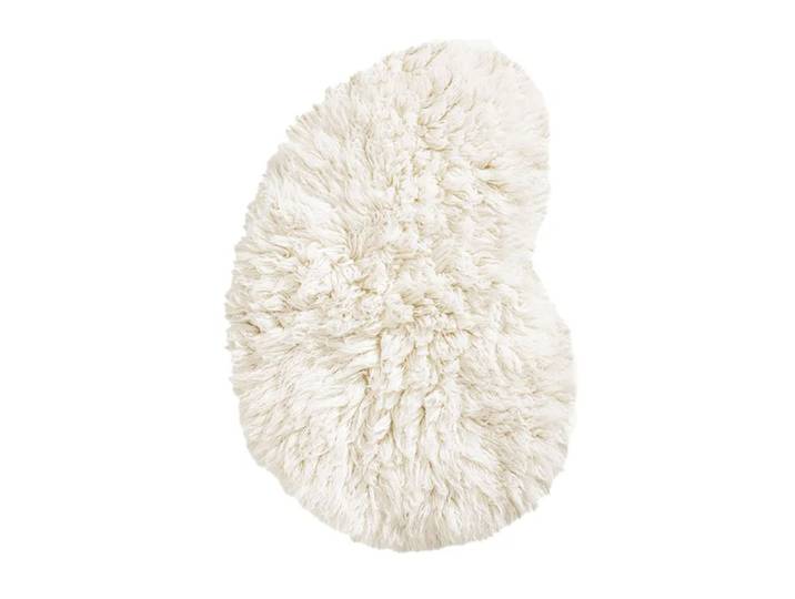 Layered Residue Shaggy Wollteppich Bone White, 180 x 270cm