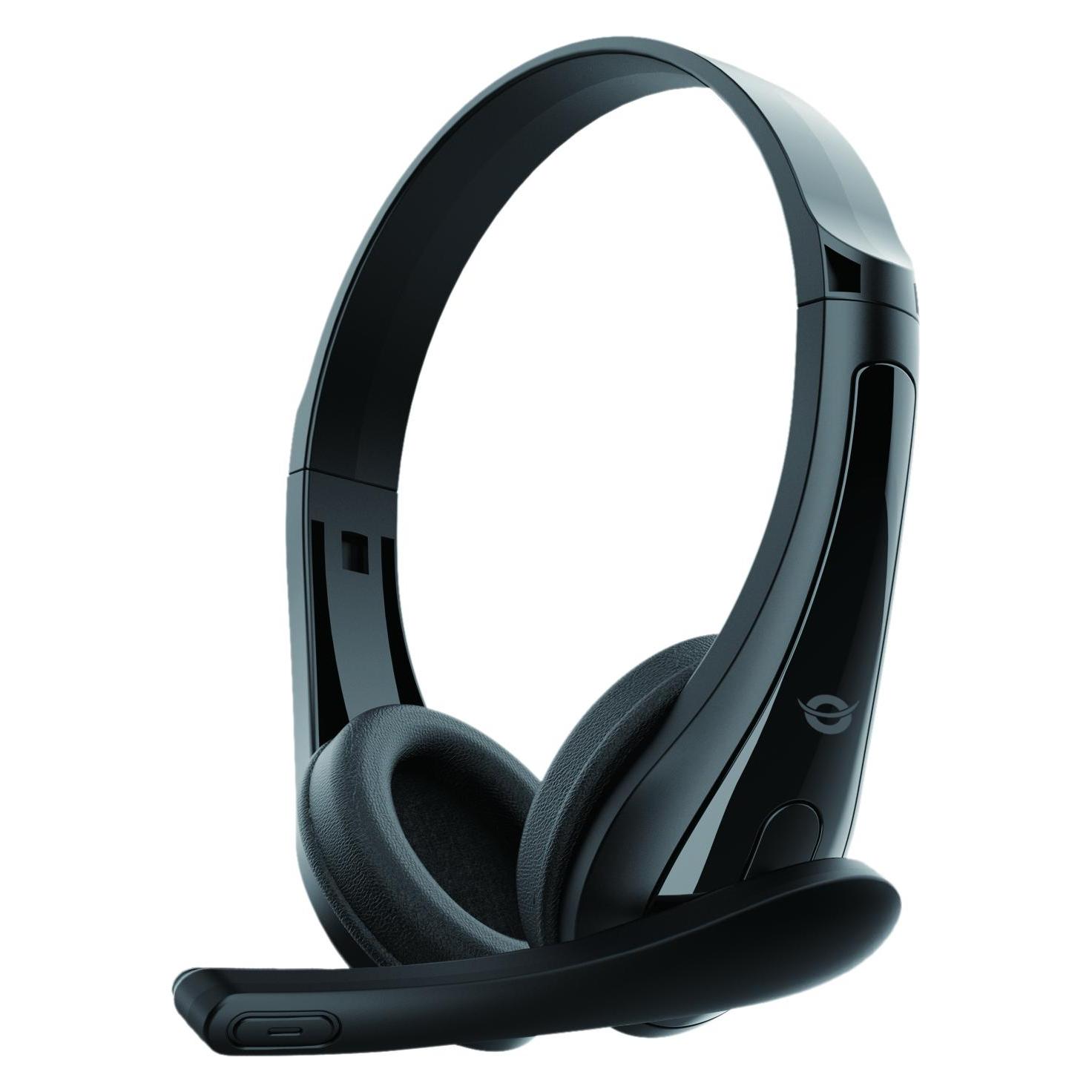 Conceptronic Stereo Headset AUX/Mikro/Bedien. 1.80m sw (Kabelgebunden) (POLONA06B3T)