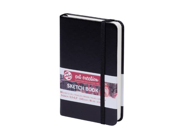 Talens Skizzenbuch Schwarz 9x14 cm