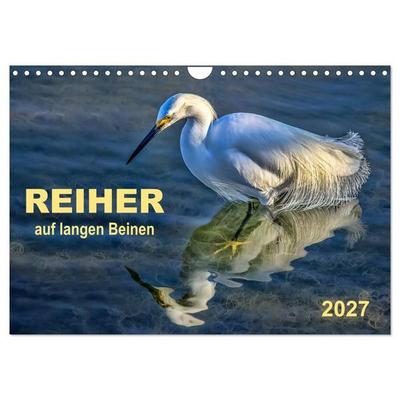 Reiher - auf langen Beinen (Wandkalender 2027 DIN A4 quer), CALVENDO Monatskalender