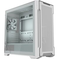 C102 GIass Ice , Tower-Gehäuse weiß, Tempered Glass