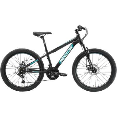 Jugendfahrrad BIKESTAR Gr. 33, schwarz, Fahrräder, Kinder, 33cm, 24 Zoll (60,96cm)