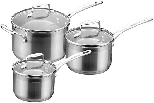 Scanpan Impact 3 Piece Saucepan Set