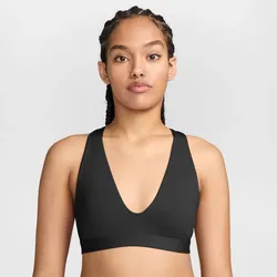 NIKE Indy Strappy Light-Support Padded Sport-BH Damen 010 - black/white M