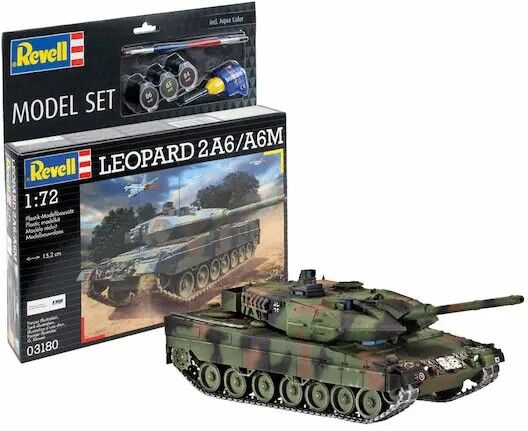 Maquette Leopard 2A6/A6M Char militaire échelle 1:72 - Revell