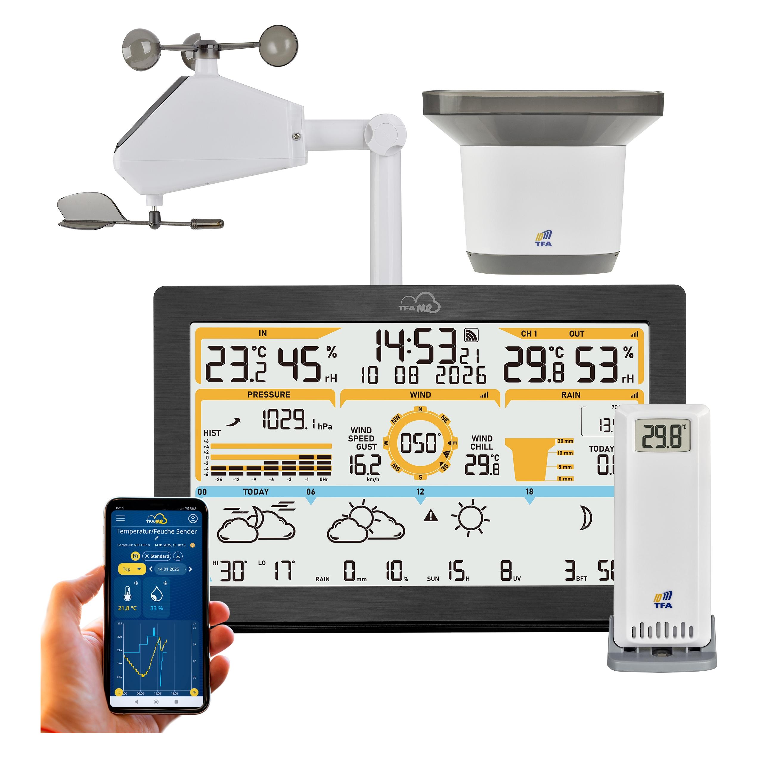 Suomen Lämpömittari Oy 8825 Remote Weather Station, rain and wind (70611242)