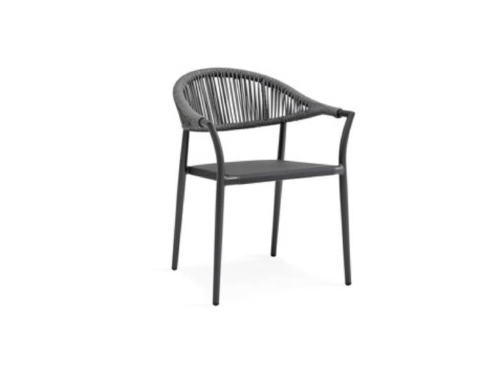 4er Set Suns Matera Dining Chair Aluminium/Rope