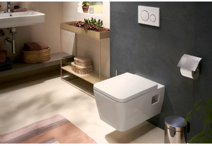 Hansgrohe EluPura Q Original Wand-WC 60208450 mit WC-Sitz, weiß