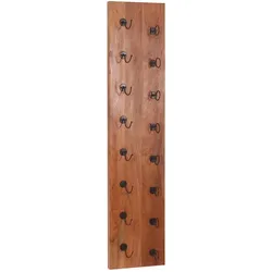 Wand-Weinregal 'Madras', 8 Flaschen Massivholz, Metall Mango