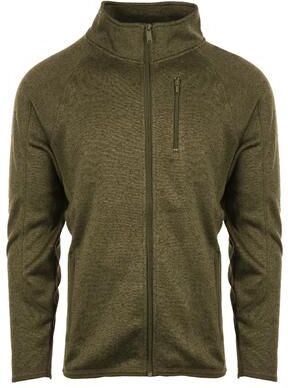 Burnside B3901 Men's Full Zip Sweater Jacket in Military Green size Small   Polyester fleece 3901