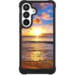 Nivocase Hülle für Samsung Galaxy S26+ Stossfeste Handyhülle NIVOmax Case Schwarz Meer Sonnenuntergang (Samsung Galaxy S26+), Smartphone Hülle, Schwarz
