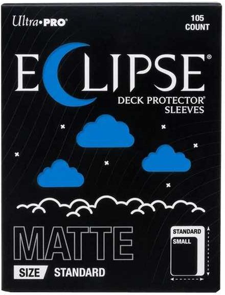 Eclipse Matte Standard Deck Protector Sleeves: Pacific Blue (105ct) for Trading Card Games, Ultra Pro Brand, Standard-Size Card Compatible, 105 Count