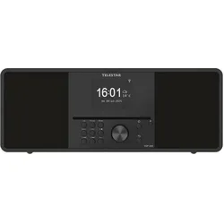 Telestar Top 300 (DAB+, FM, Internetradio, Bluetooth, WLAN), Radio, Schwarz