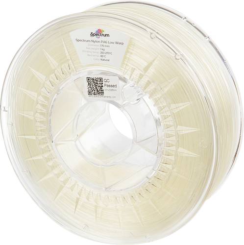 Spectrum Filaments 80174 PA6 Low Warp Filament PA6 chemisch beständig, schlagfest 1.75mm 1000g Natural 1St.