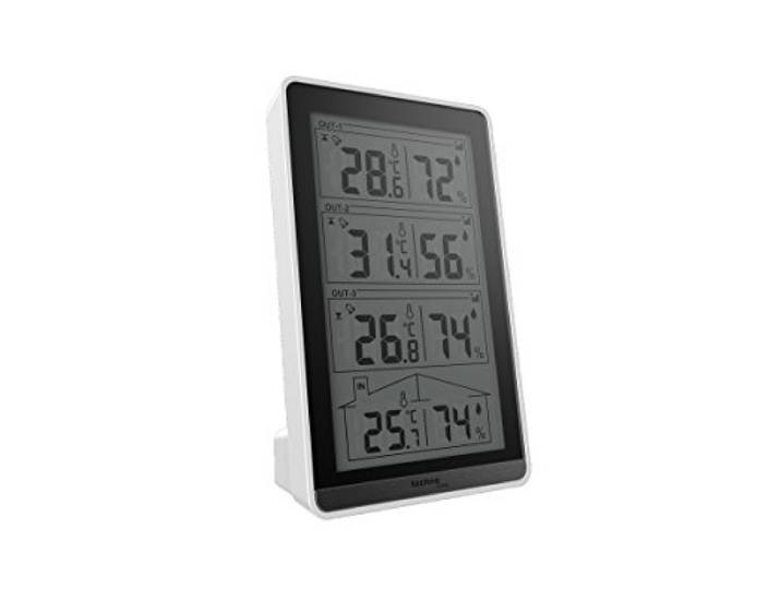 Technoline Station de température WS 7060 - Blanc/Noir - 8\,2 x 4\,1 x 13\,4 cm