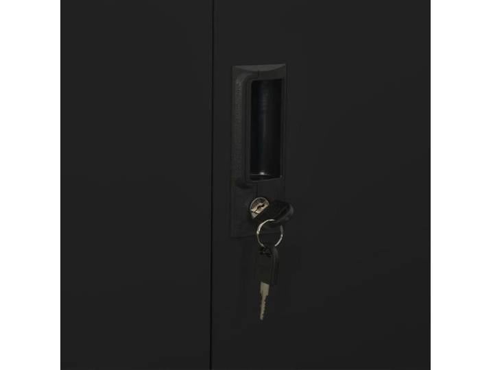 Armoire de bureau - VIDAXL - Noir 90x40x180 cm - Acier