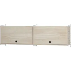 Design Oberschrank Holz Weiß Esche