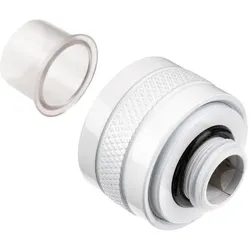 Alphacool Eiszapfen Pro Anschluss 16mm Hardtube Fitting G1/4, 6-Pack, Wasserkühlung Anschluss, Weiss